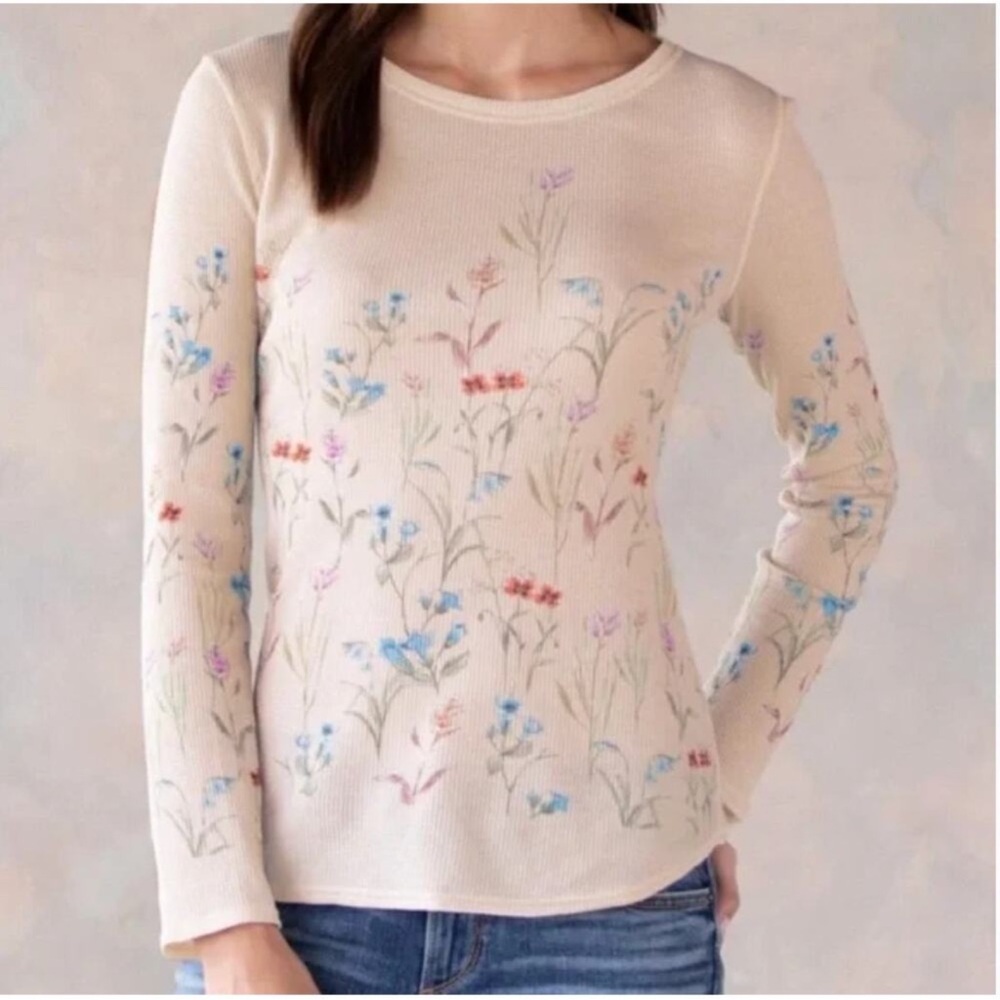 Sundance Cream Floral Embroidered Top